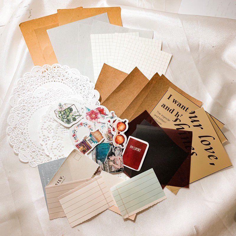 

40 pcs Journal Kit Journal Vintage Aestetic Jurnal Bujo