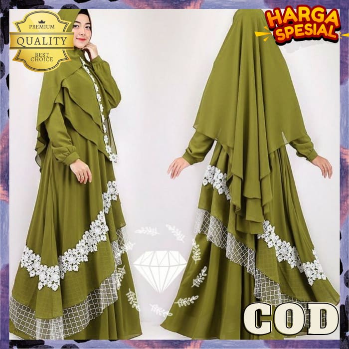 Games Sari Bisa Cod Wanita Drees Pakaian Kondangan Bj Games Cewek Ganis Hari Raya Baju Gamis Dress M