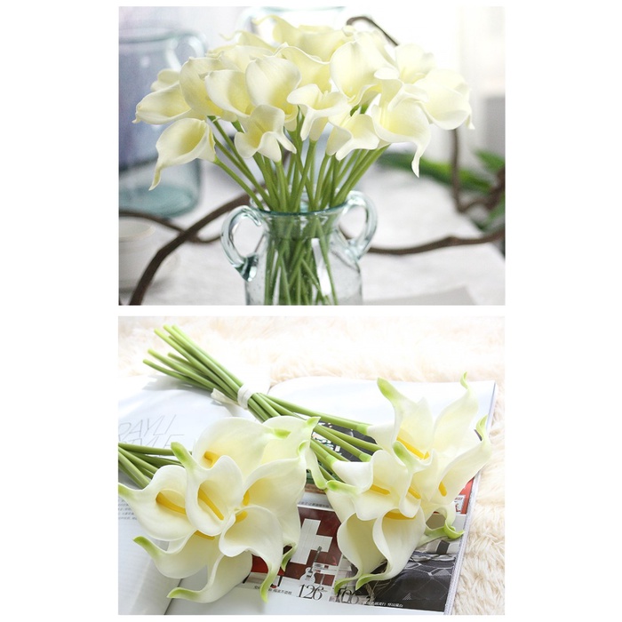 Premium Bunga Artifisial Tangkai Calla Lily Real Touch P35