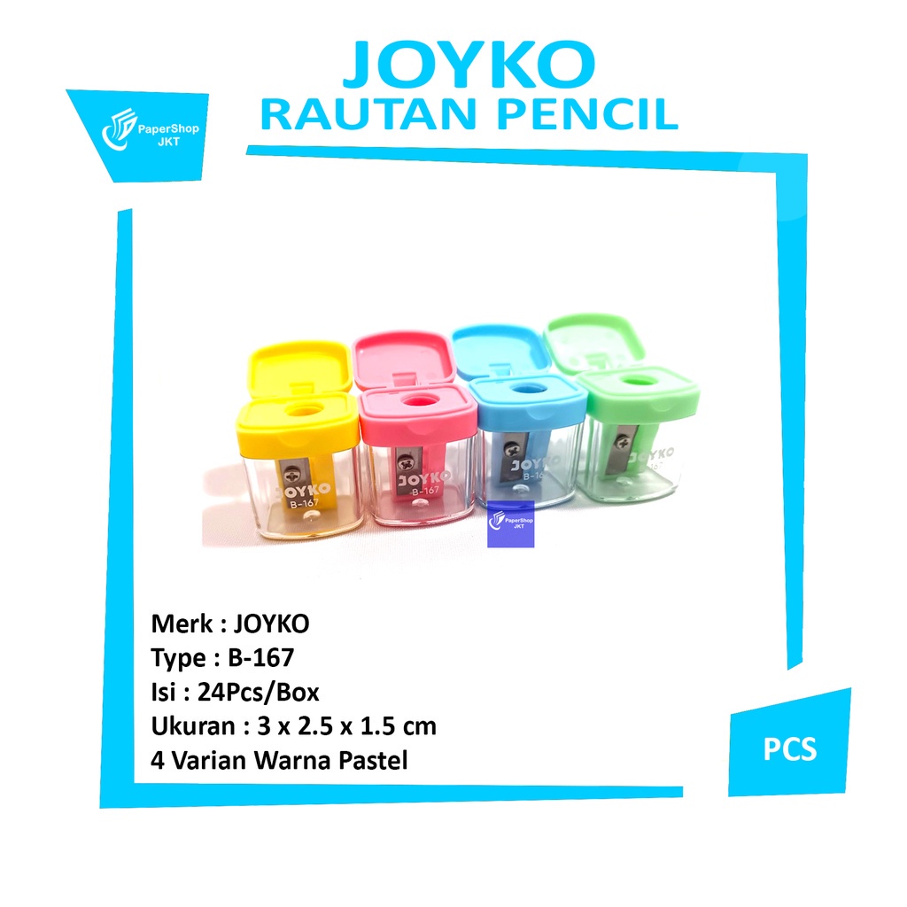 

JOYKO - Rautan Pensil B-167 Warna Pastel - Box