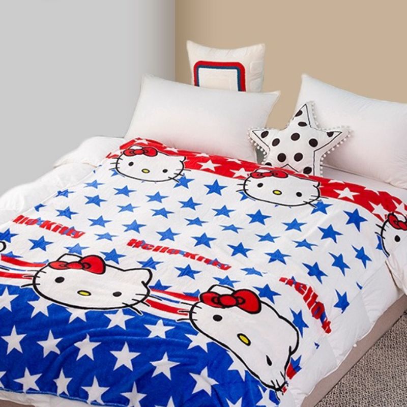 Selimut Lembut Bahan polyester Selimut Karakter Anak Selimut Dewasa Ukuran 125cm X