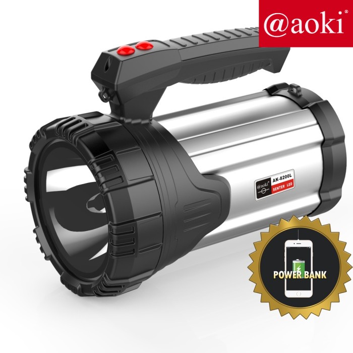 Sent Senter Commander 60W Lhitium Jumbo Hi Power Aoki Ak 8200L