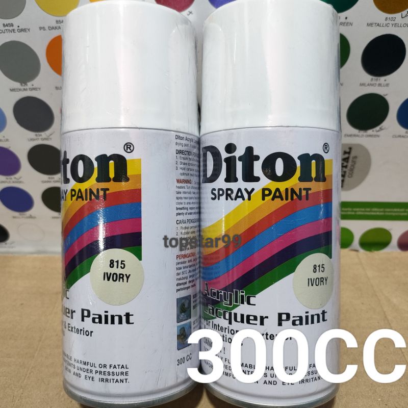 Pilok Pilox Cat Semprot Diton Ivory Putih Gading Glossy 815 300cc Spray Paint