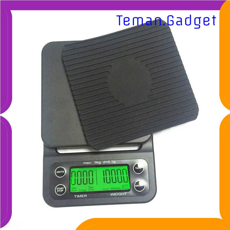 TG - DPR Taffware Digipounds Timbangan Dapur Timer 3kg Akurasi 0.1g - NS-CF1