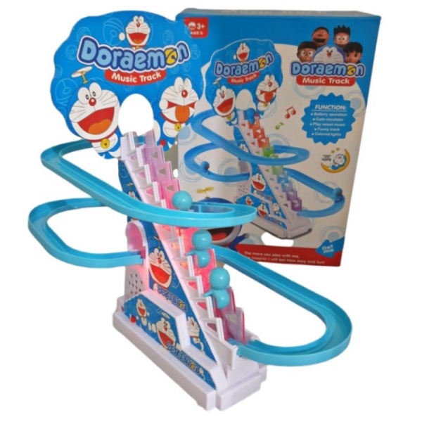 

Jual Mainan track seluncur tangga doraemon musik n lampu Berkualitas