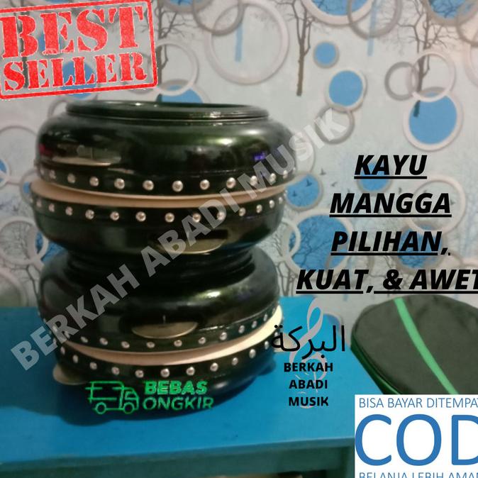 Rebana Hadroh Standar 4 Buah Rebana Hadroh Satu Set Rebana Terbangan