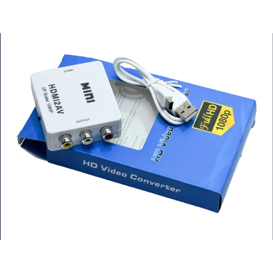 Konverter Converter Mini HDMI2AV HDMI to AV RCA CVBS Adapter HD1080P Audio Video PC Laptop HDTV