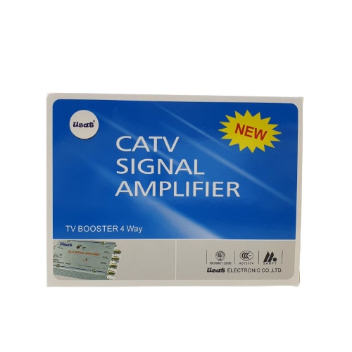 Catv Signal Amplifier Usat Tv Booster 4 way Penguat Sinyal