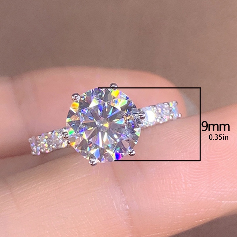 Cincin Kawin Desain Baru Untuk Wanita Perak Berlapis Cubic Zirconia Fashion Lady's Finger Accessories