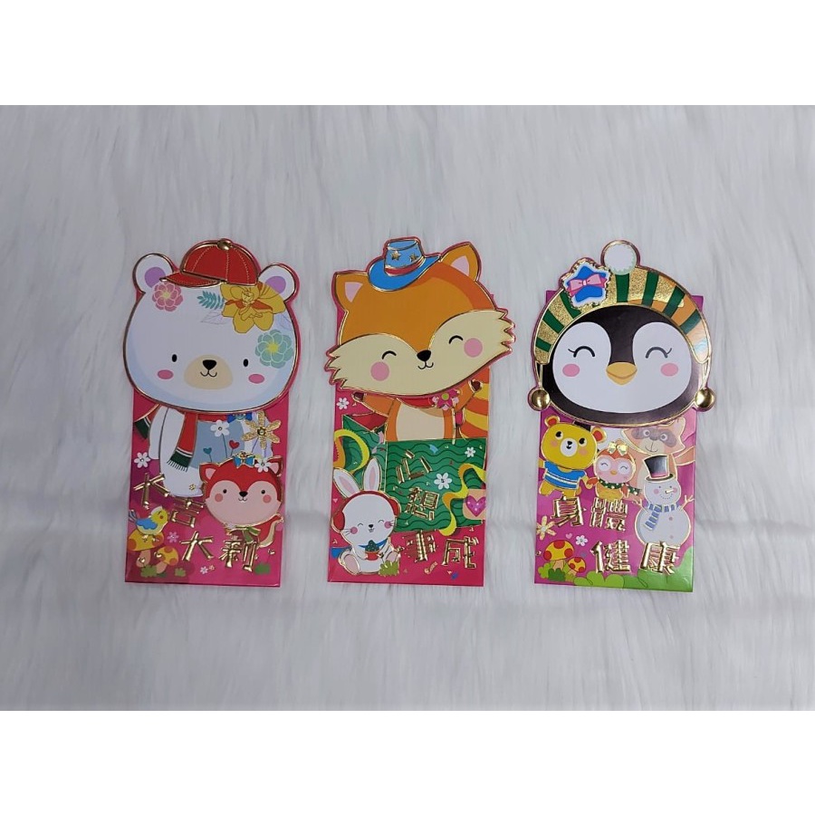 

Angpao Imlek Netral Terbaru Termurah Ukuran besar Premium LL2100 | Angpao Imlek Kertas Gambar Kartun Realpict Isi 6 Mix 3 Motif Import