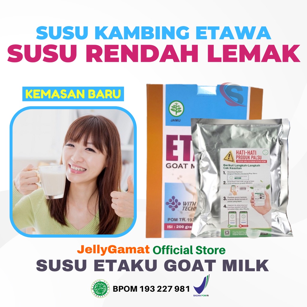 

Susu Kambing Etawa Susu Rendah Lemak Baik Untuk Jantung Etaku Goatmilk Isi 10 Sachet Susu Kambing Etawa Bubuk
