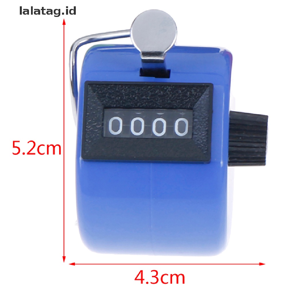 [lalatag] 1pc 4digi Number Manual Tally Counter Penghitung Latihan Clicker Golf Digital [ID]