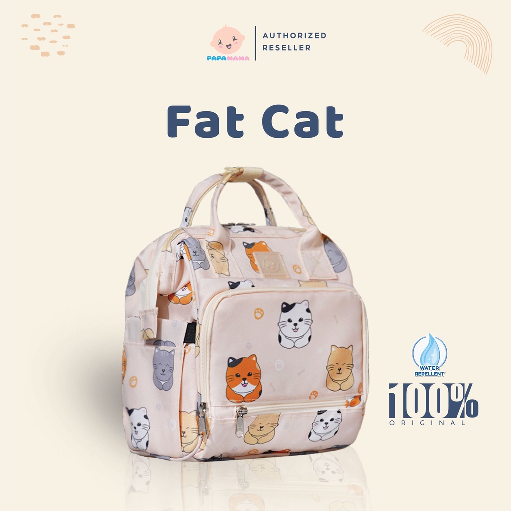 Papamama Mini Pattern 1077 3in1 Fat Cat Tas Ransel Bayi