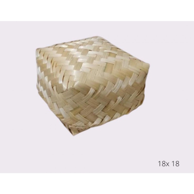 besek bambu 20 x 20 cm