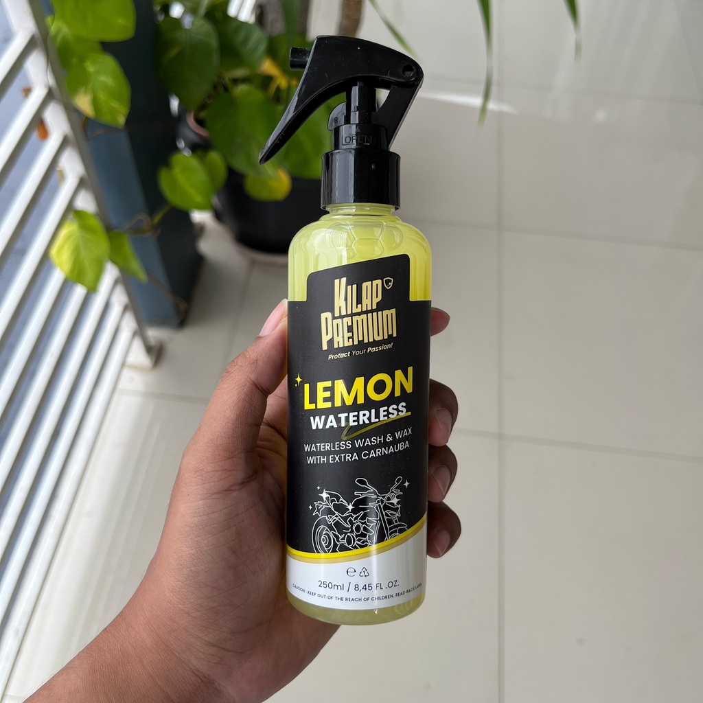 Kilap Premium Lemon Waterless Wash and Wax / Cairan Pembersih Kotoran