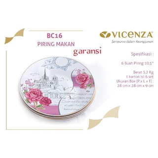 PIRING MAKAN VICENZA 10.5 ETERNITY BC-16 NEW