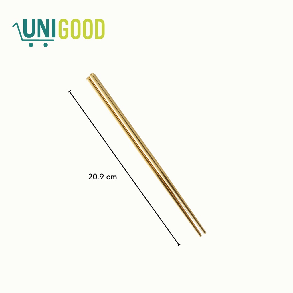 UNIGOOD - [High Quality] Cutlery Set Alat Makan Korea Sendok Garpu Sumpit Stainless Tebal