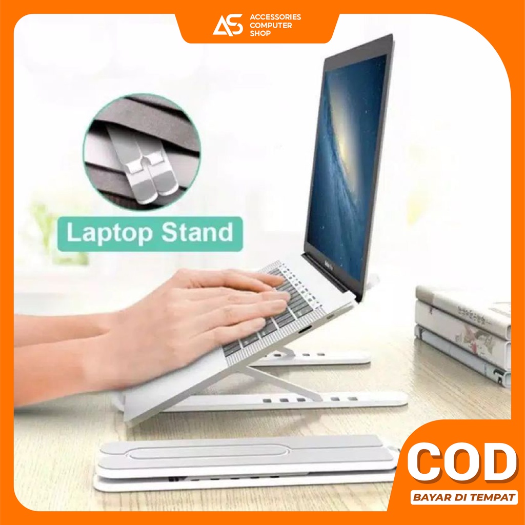 AK002 Stand Holder Laptop/Notebook Lipat Portable Anti Slip Multi Position FSB1