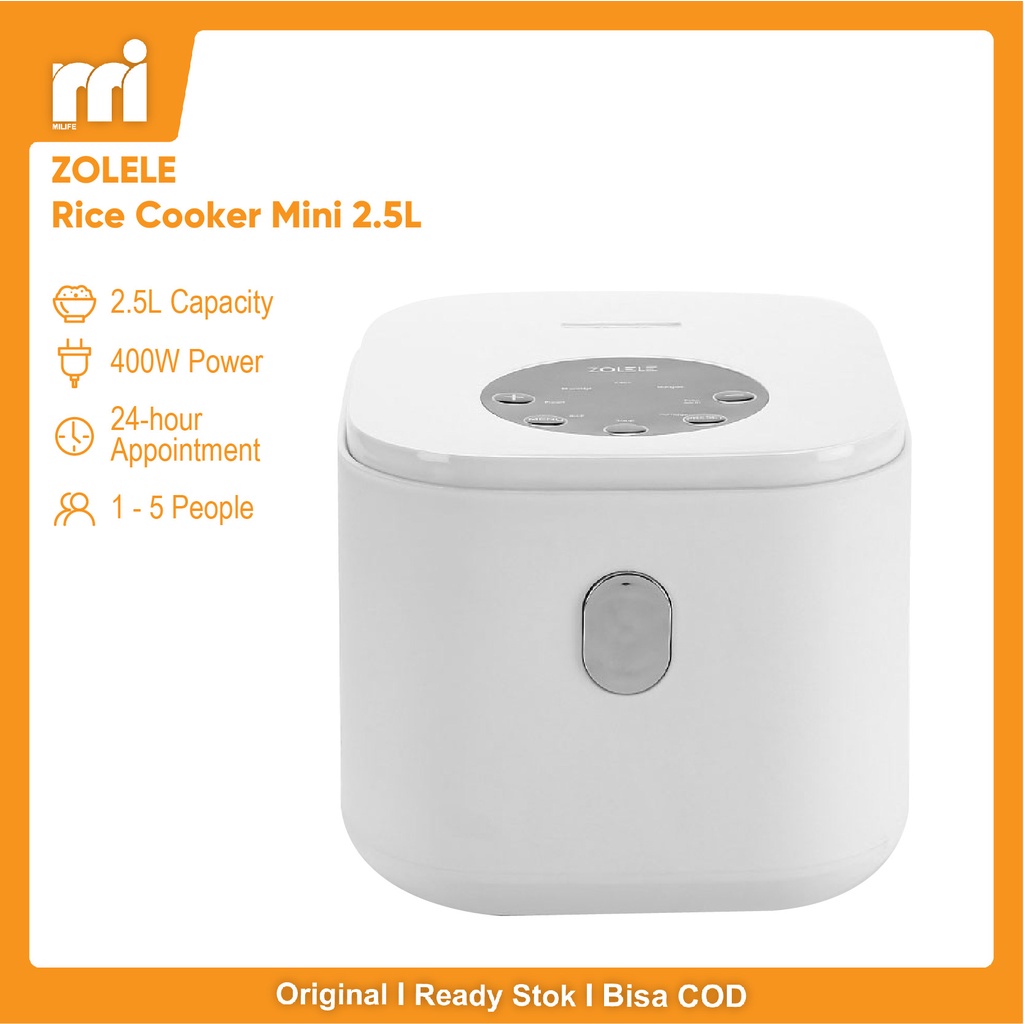 Jual ZOLELE Rice Cooker Mini 2.5L Penanak Nasi 24 Porsi Multi