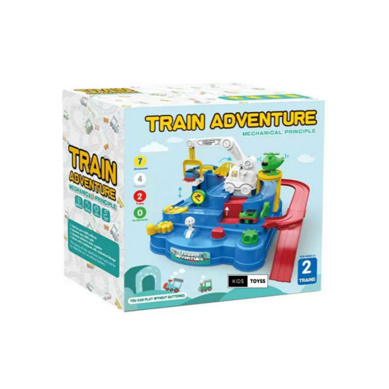 Car Adventure Brain Game Parking Train Adventure Car Track Mobil Mainan