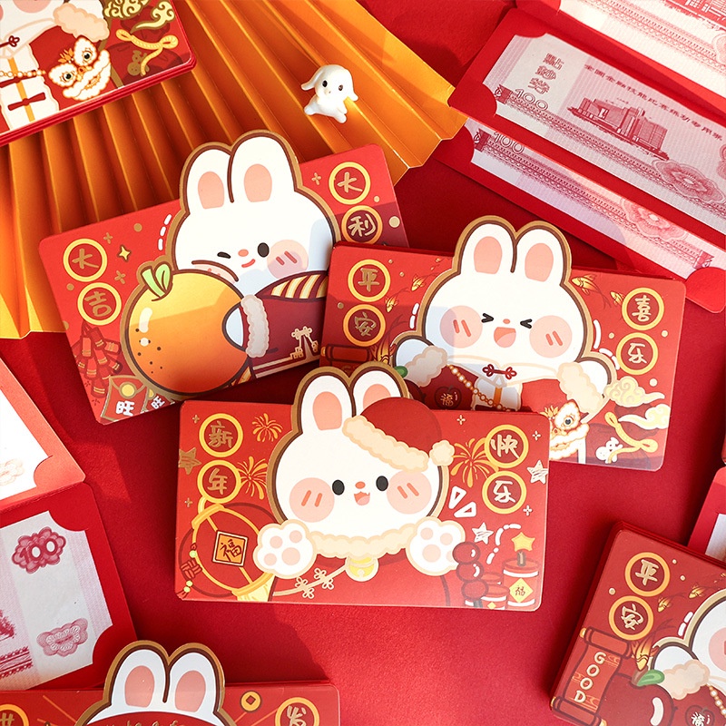 Angpao Susun Imlek Kelinci 2023 Deret 10 Tahun Rabbit Chinese New Year