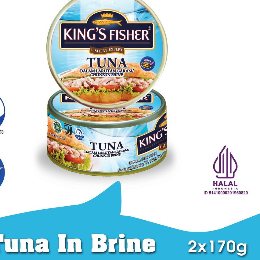 

Terbaru | KP8 | King's Fisher Paket 2 pcs Tuna dalam Air Garam Tuna in Brine Daging Makanan Kaleng 170 gr