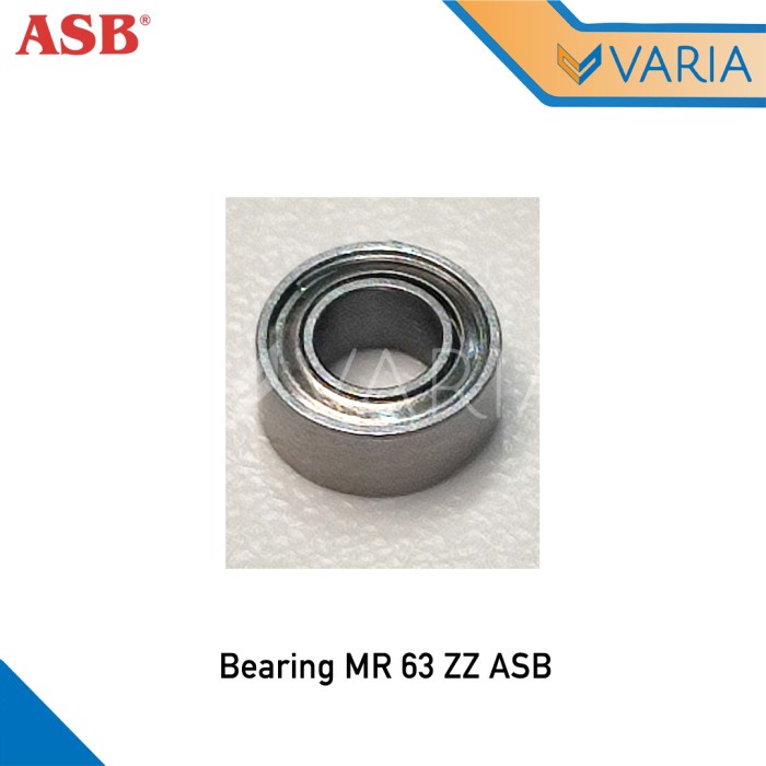 Bearing MR 63 ZZ ASB Laher Miniatur 3 x 6 x 2.5 mm