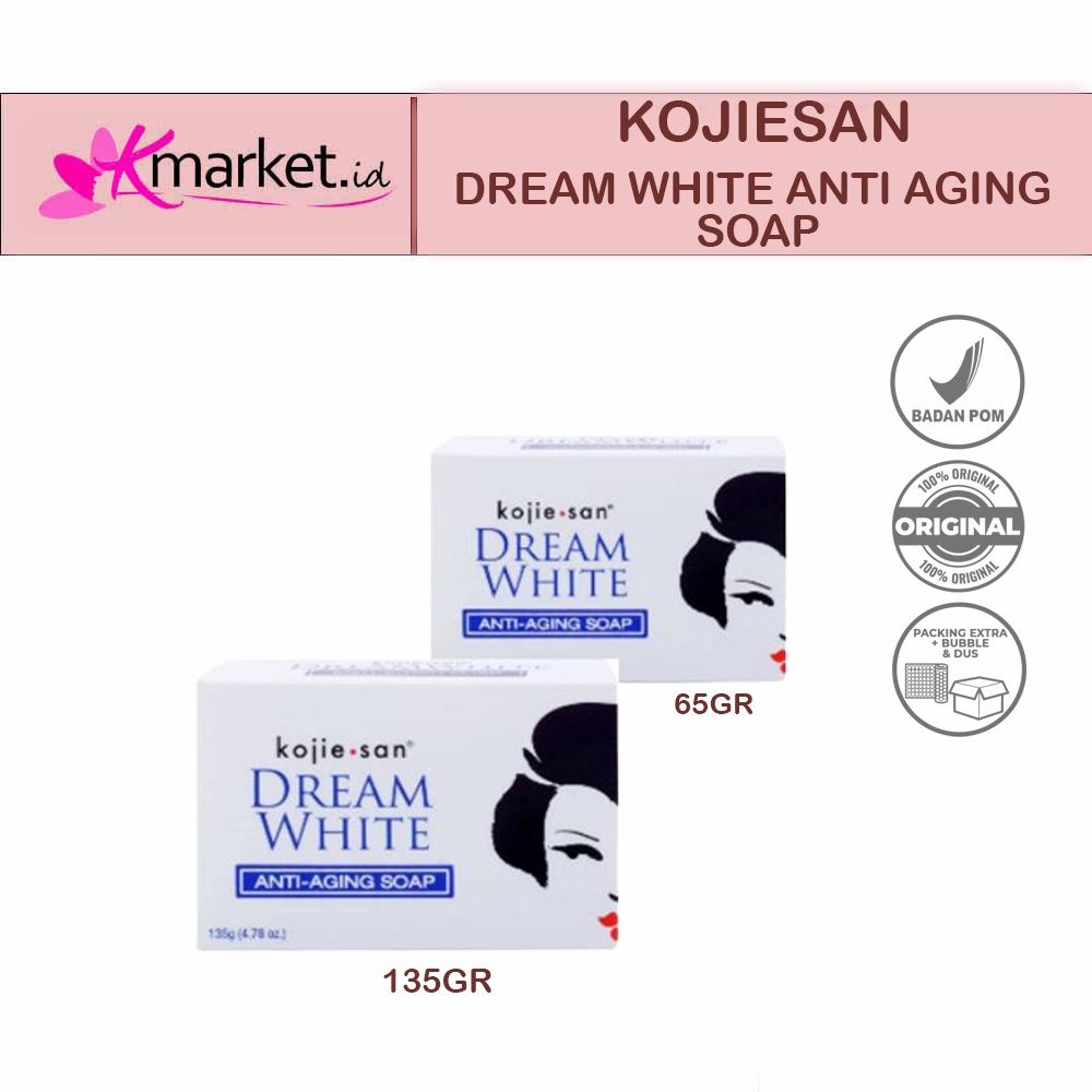 [ BPOM ] KOJIE SAN Dreamwhite Soap 65Gr | 135Gr