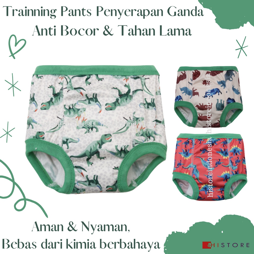 [HI] Trainning Pants Anak Premium Penyerapan Ganda Anti Bocor dan Tahan Lama Girl's Group TPD