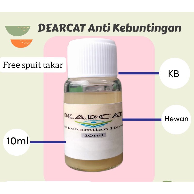 DEARCAT Anti kebuntingan Hewan/KB hewan/anti birahi/Anti libido/vitamin hewan/Suplemen hewan