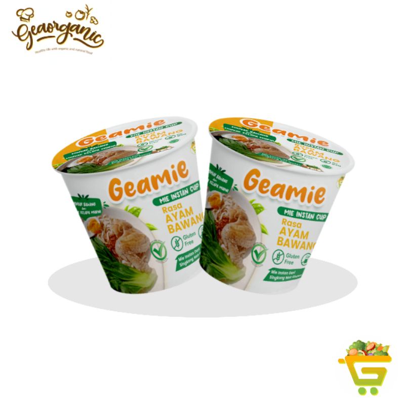 

Mie Cup GF/Non MSG Ayam Bawang Geamie Mie Sehat