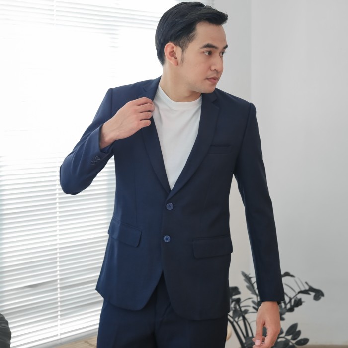 MUBENG ELEGANT JAS SLIMFIT NAVY BLUE