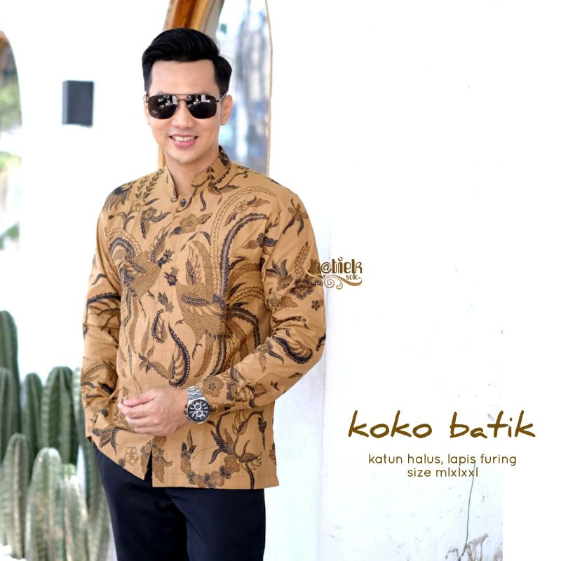 kemeja koko batik lapis furing koko trendy