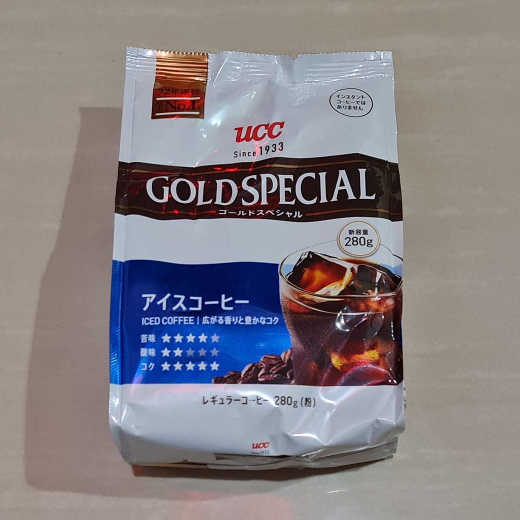 UCC Gold Special Iced Coffee Classic Coffee Single Roasting 280 Gram