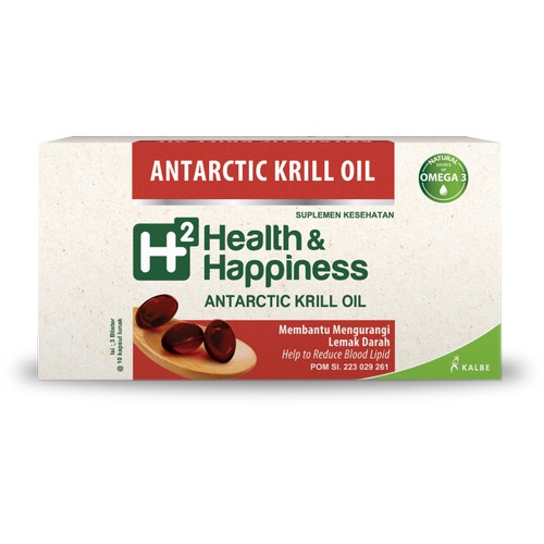 H2 HEALTH &amp; HAPPINESS ANTARCTIC KRILL OIL ISI 30 CAPS