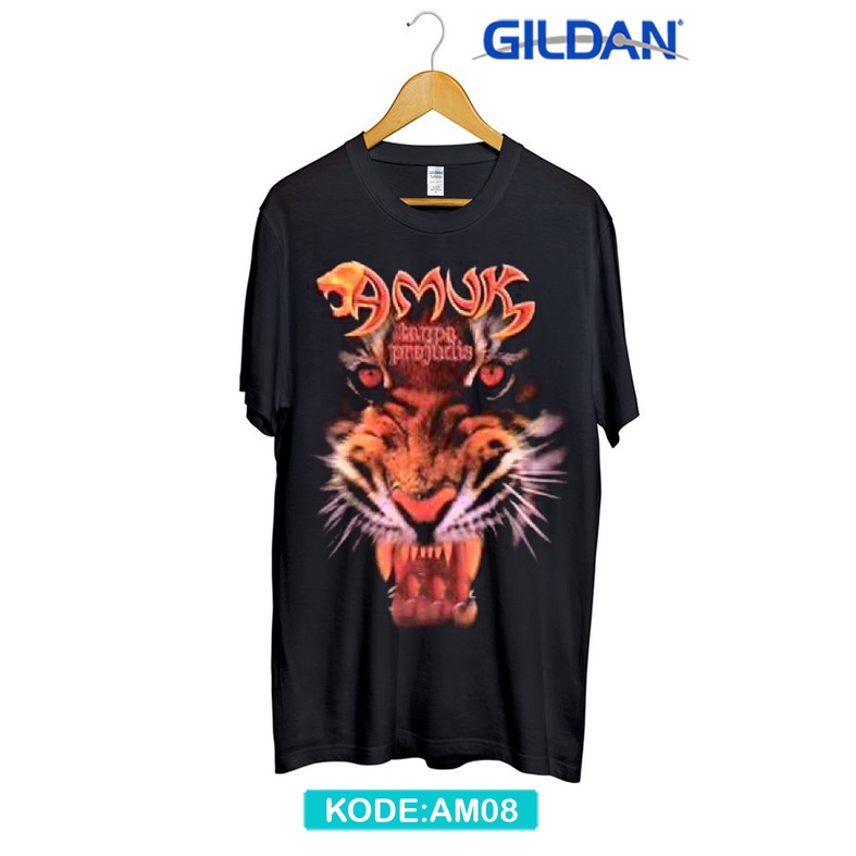 Kaos amuk band malaysia original gildan am8