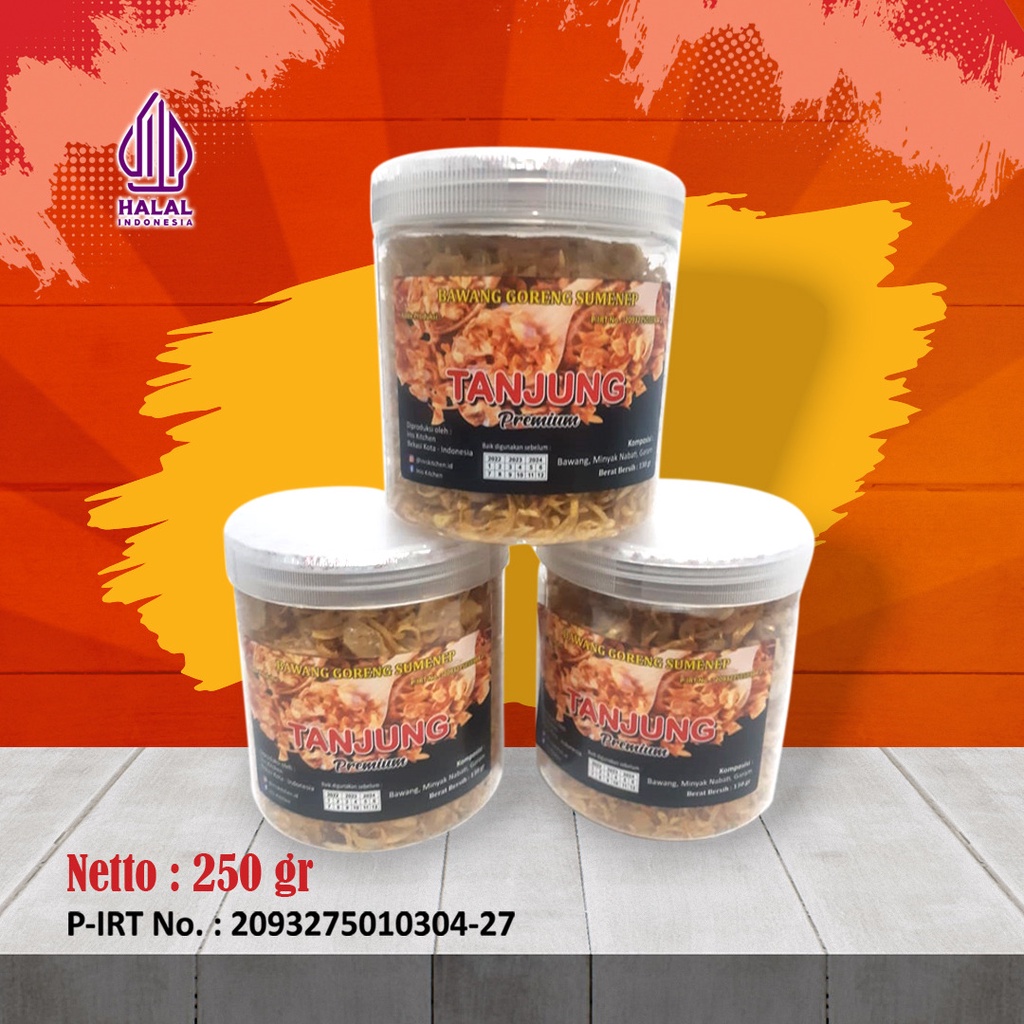 

Bawang goreng Premium Sumenep Tanjung 250 gr