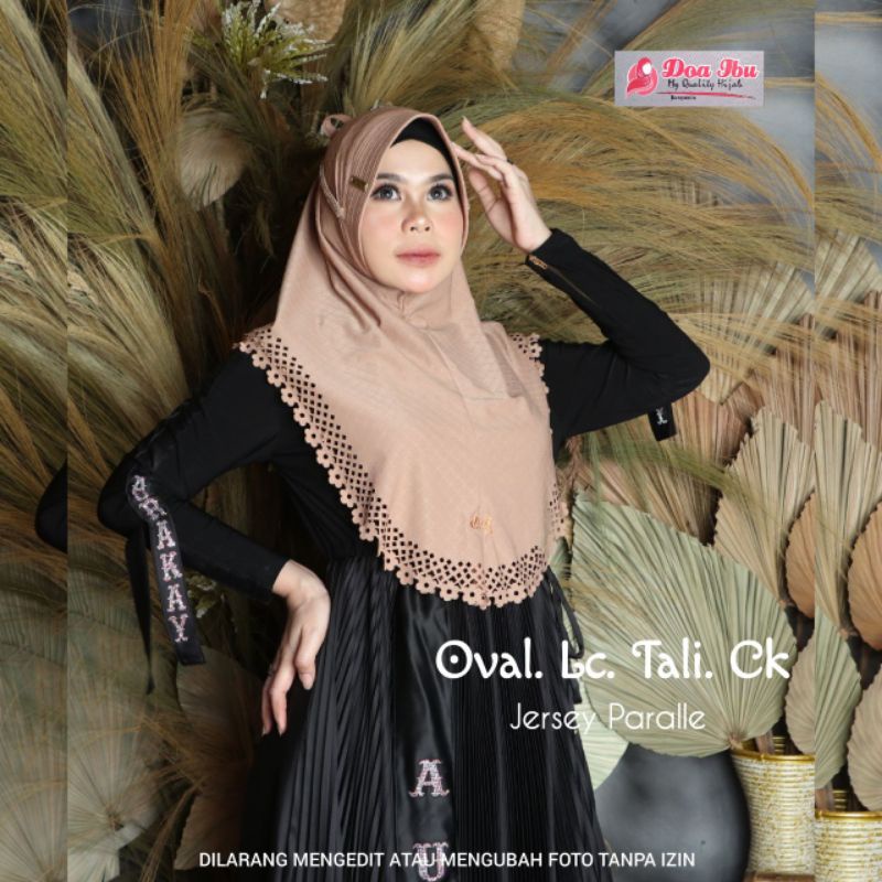 31 JILBAB DOA IBU OVAL TALI CK LASER CUT