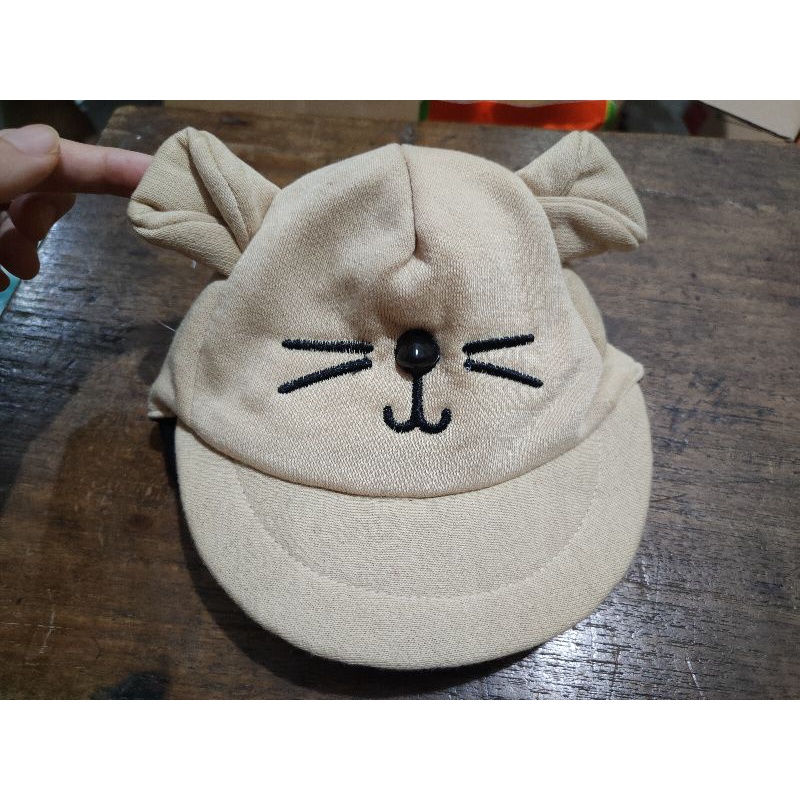Topi Bayi Karakter Kucing / Topi Kucing Bayi / Topi Bayi Lucu / Topi Bayi Kucing / Topi Lucu Baby /kado anak