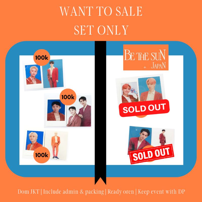 PC SEVENTEEN BE THE SUN JAPAN POLAROID CHEKI TC | HOSHI DINO WOOZI JOSHUA SEUNGKWAN