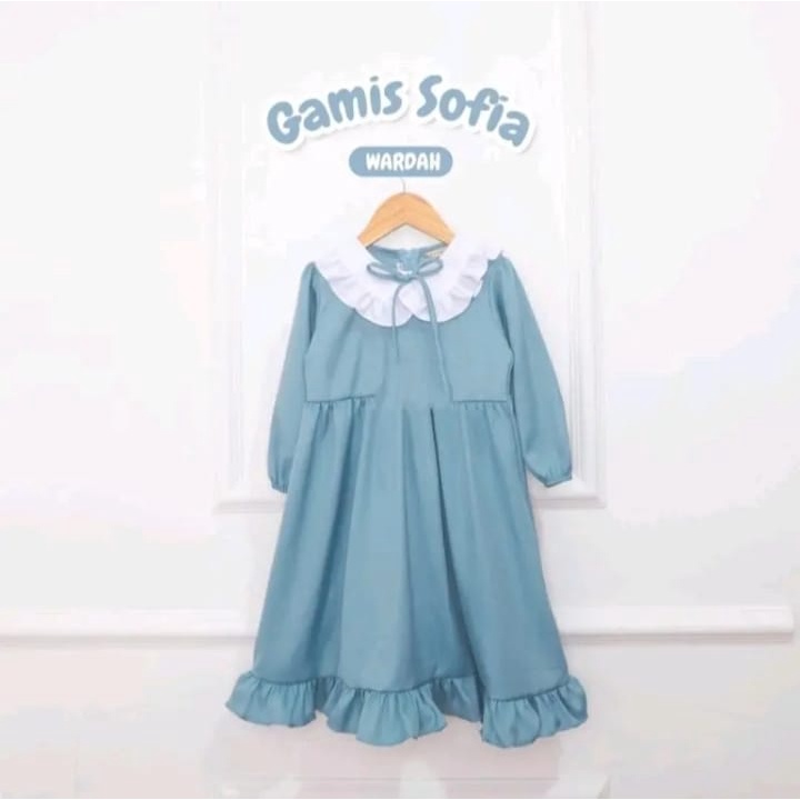 Gamis Anak Ekslusif Dress Muslim Anak Sofia Usia 1-12 Tahun