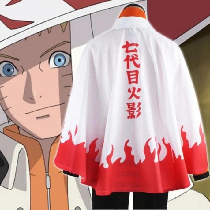 Jubah Coat Cosplay Hokage 7 Naruto Uzumaki