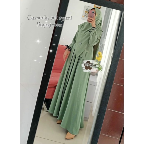 QAMEELA SET SYARI ORI ATHATA/GAMIS WANITA TERBARU