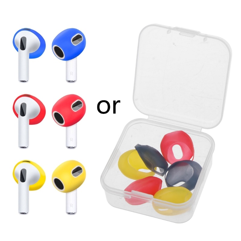 Bt 3pasang Earphone Case Cover Silikon Lembut Bantalan Telinga Untuk Pods Pads3 Earbud Ear Tips Earphone Aksesoris