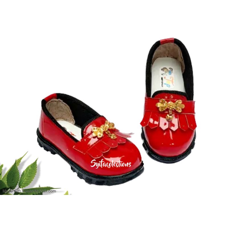 sepatu anak perempuan motip tali mutiara/sepatu balita anak lucu kekinian  murah
