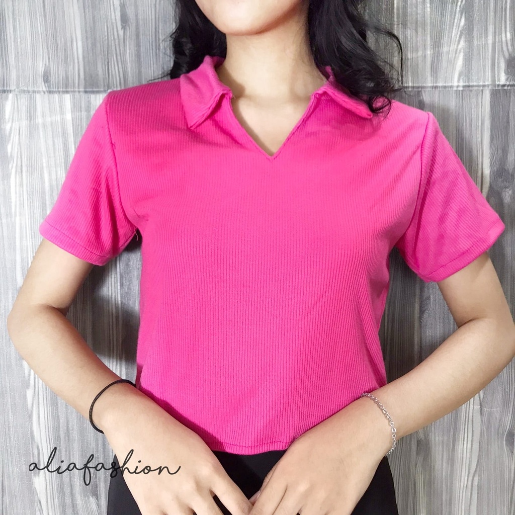 LILY TOP/ROK KNIT PREMIUM/ATASAN CROP BAHAN KNIT PREMIUM/PAKAIAN WANITA