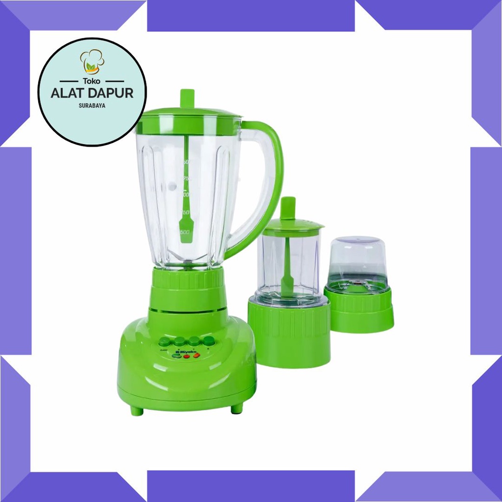 Blender Miyako Plastik 1,5 Liter BL 152PF 3in1 BL 152 PF - BL152 PF Gilingan Bumbu Basah Kering 1.5L