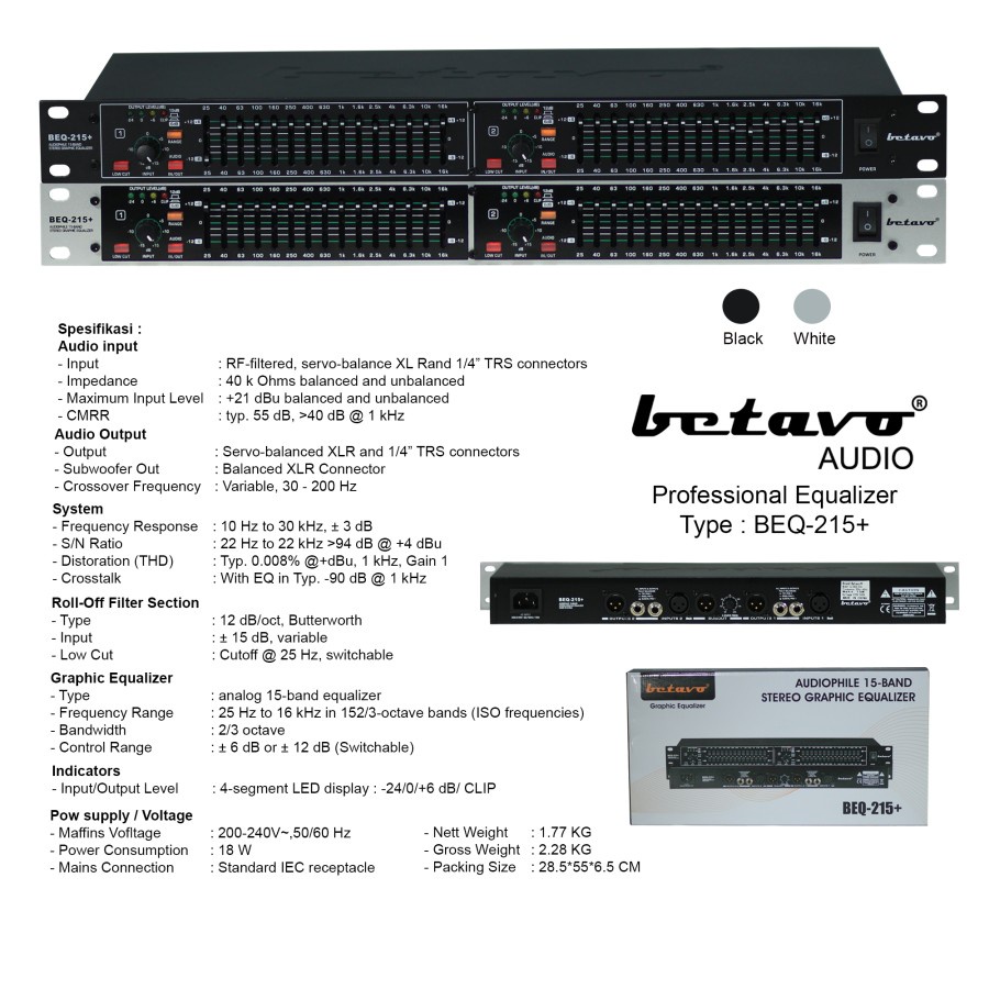 Betavo Equalizer BEQ 215+
