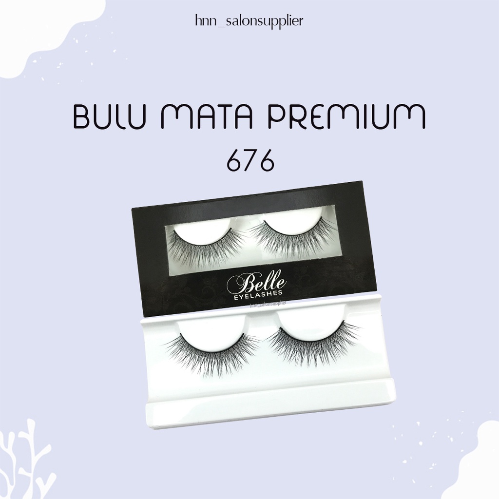 676 Bulu Mata Palsu Handmade Fake Eyelash Eye lashes lash Artifivial Belle Eyelashes Premium