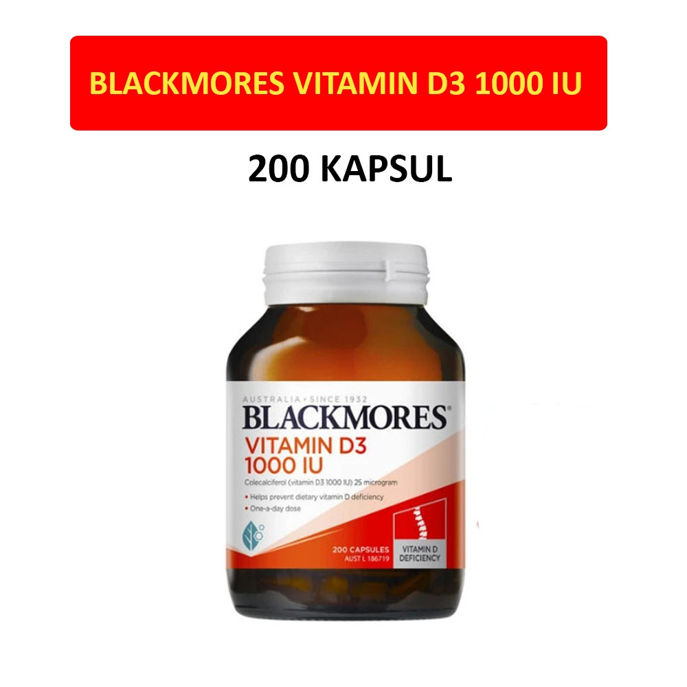 Blackmores Vitamin D3 1000IU 200 kapsul